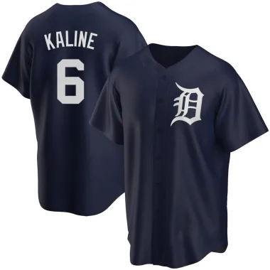 Al Kaline Men's Replica Detroit Tigers Navy Alternate Jersey