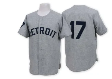 Denny McLain Men's Authentic Detroit Tigers Grey 1968 Throwback Jersey
