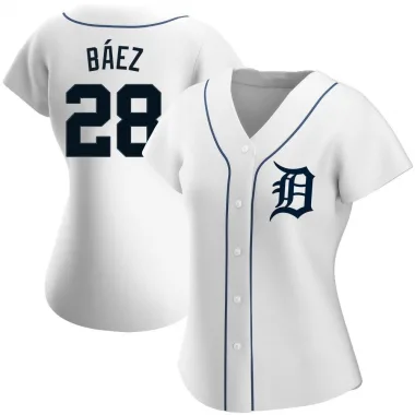 Javier Báez Detroit Tigers Nike Official Replica Home Jersey - White