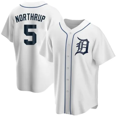 Jim Northrup Men's Replica Detroit Tigers White Home Jersey