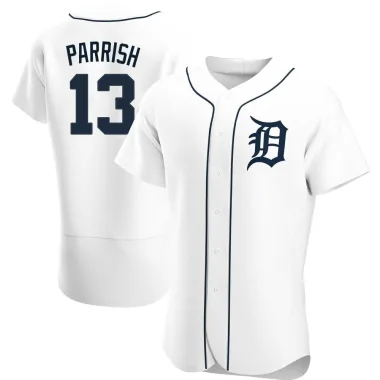 Lance Parrish Men's Authentic Detroit Tigers White Home Jersey