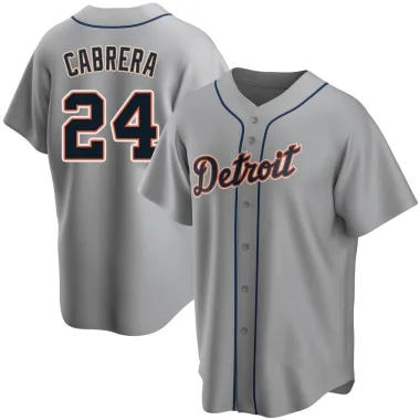 Miguel Cabrera Youth Replica Detroit Tigers Gray Road Jersey