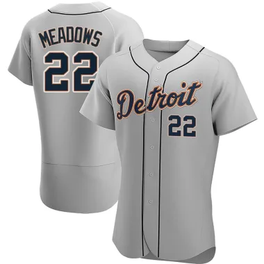 Parker Meadows Men's Authentic Detroit Tigers Gray Road Jersey