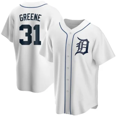 Riley Greene Youth Replica Detroit Tigers White Home Jersey